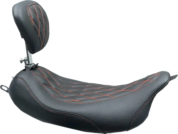 Selle Solo Wide Tripper Mustang avec dossier conducteur amovible - vue 2