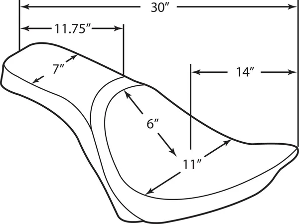 Selle 2 places Predator Drag Specialties - vue 5
