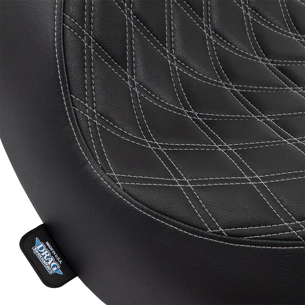 Selle Solo Double Diamond Argent DRAG SPECIALTIES SEATS - vue 4