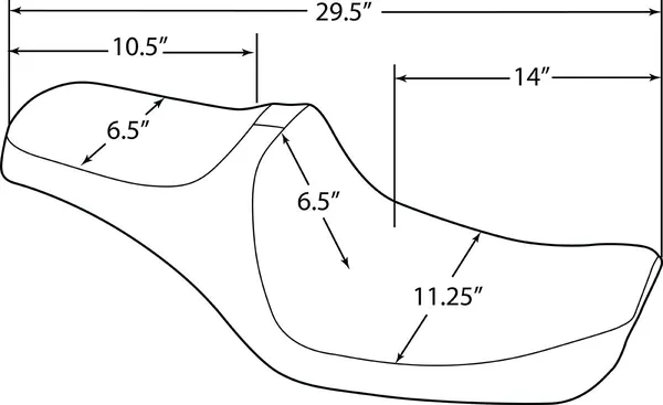 Selle Predator III DRAG SPECIALTIES SEATS - vue 3