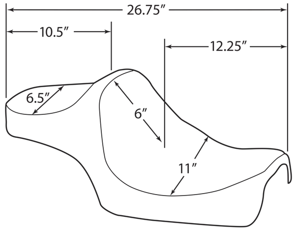 Selle Predator III DRAG SPECIALTIES - vue 5