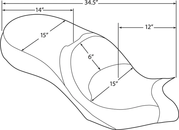 Selle Touring profil bas DRAG SPECIALTIES - vue 5