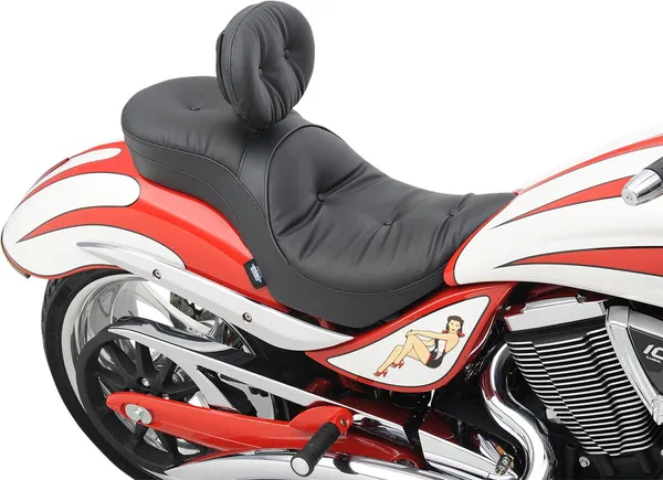 Selle Touring Cuir Profil Bas Compatible Dossier Ez Glide II™ Drag Specialties - vue 2