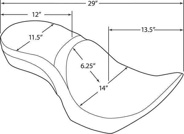 Selle Touring Cuir Profil Bas Compatible Dossier Ez Glide II™ Drag Specialties - vue 3