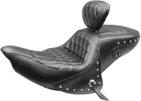 Selle Touring chauffante monobloc MUSTANG