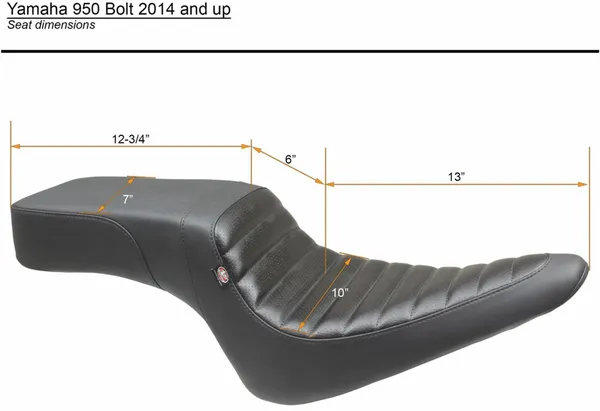 Selle monobloc Squareback MUSTANG - vue 2