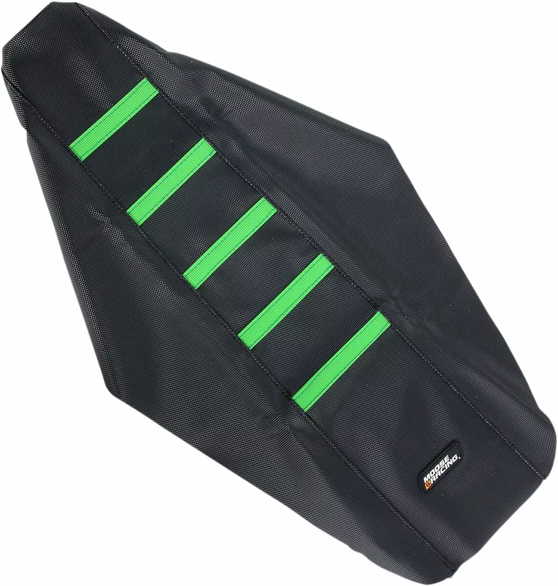 Housse de selle nervurée Moose Offroad Kawasaki verte