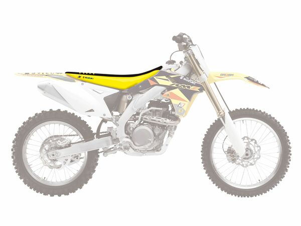 Housse de selle DG3 RMZ noir/jaune BLACKBIRD RACING - vue 2