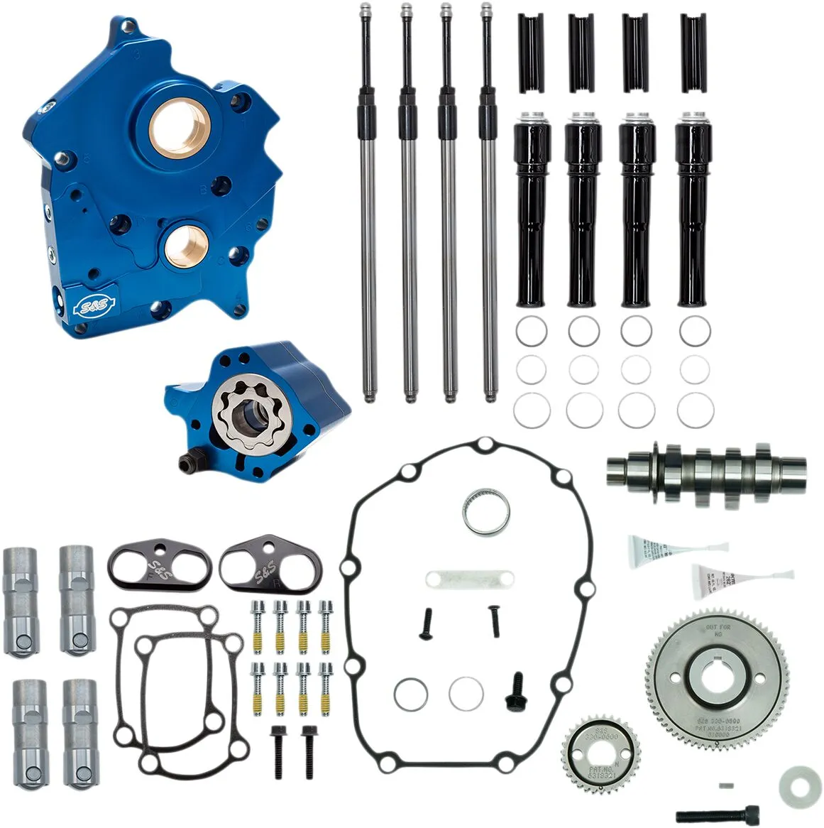 Kit plastique S&S Cycle Cam 465G W/PLT WC/BLK M8