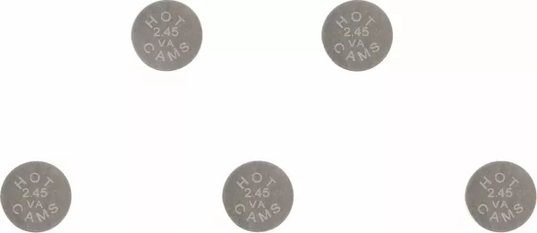 Jeu de 5 cales de soupape HOT CAMS 9.48x2.45 - vue 3