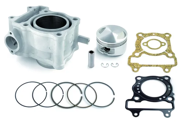 Cylindre maxiscooter adaptable honda 125 SH 2001+2012, phantheon 4T, s-wing 4T-KEEWAY 125 oulook 4T QJ153MJ-2- malaguti 125 blog 4T (diam 52,4 MM) -alu Airsal - vue 2