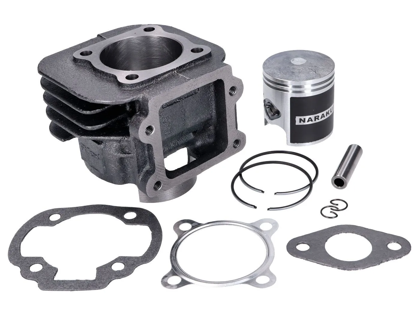 Kit de cylindre V.2 70 cm³ 47 mm Naraku pour moteurs Minarelli verticaux refroidis par air