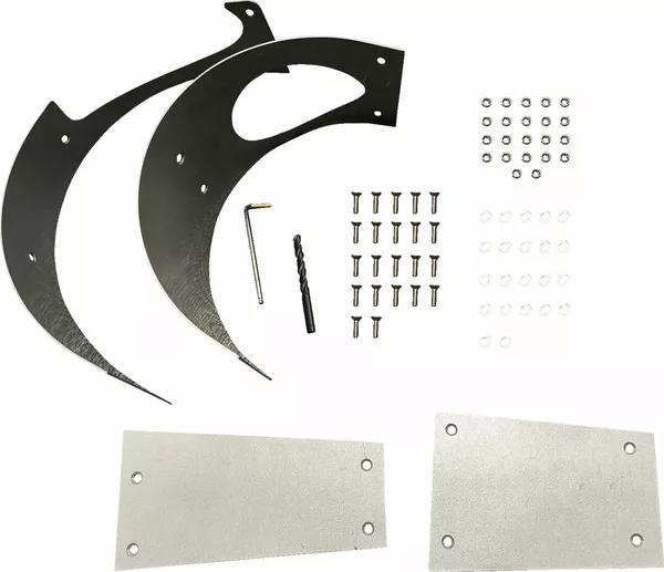 Protection intérieure en acier inoxydable pour cache de courroie d'embrayage Moose Offroad Hard-Parts