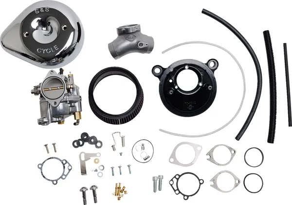 Carburateur Super E avec kit filtre à air Stealth S&S Cycle