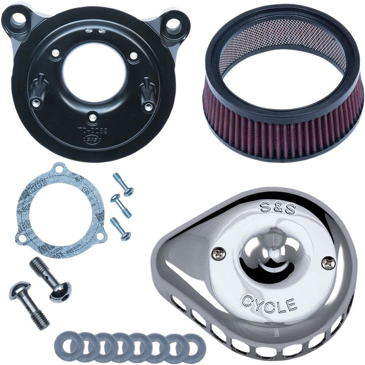 Kit minifiltre à air Stealth goutte d'eau S&S Cycle