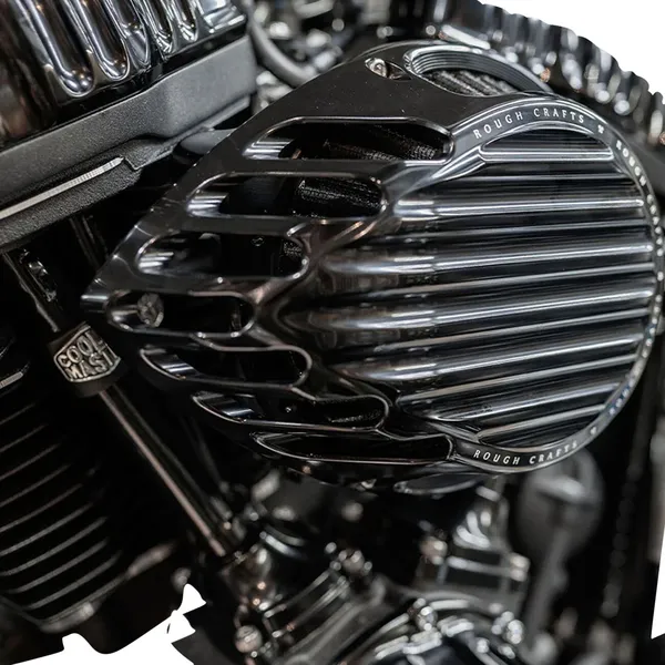 Filtre à air Arlen Ness Rough Crafts round - vue 2