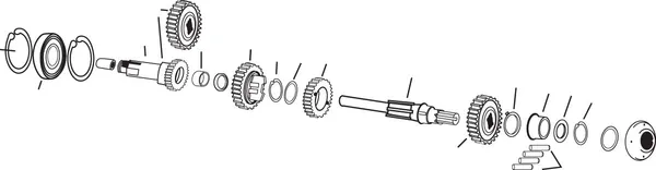Roulement pour transmission à 4 vitesses DRAG SPECIALTIES - vue 2