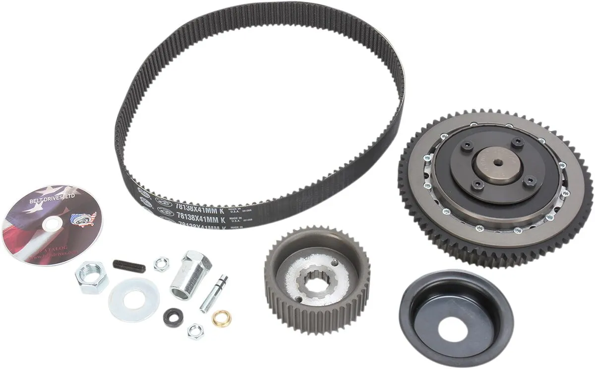 Entraînement par courroie 8 mm avec système d'embrayage silencieux BELT DRIVES LTD.