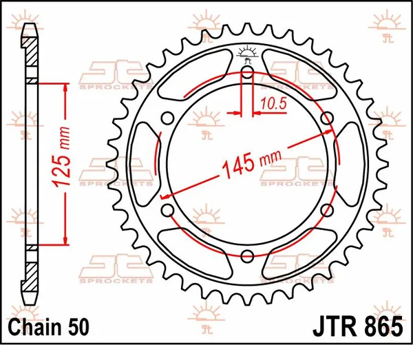 Couronne en acier JT SPROCKETS - vue 2