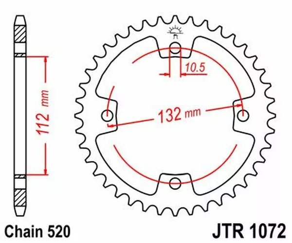 Pignon arrière JT SPROCKETS 36T 520 - vue 2