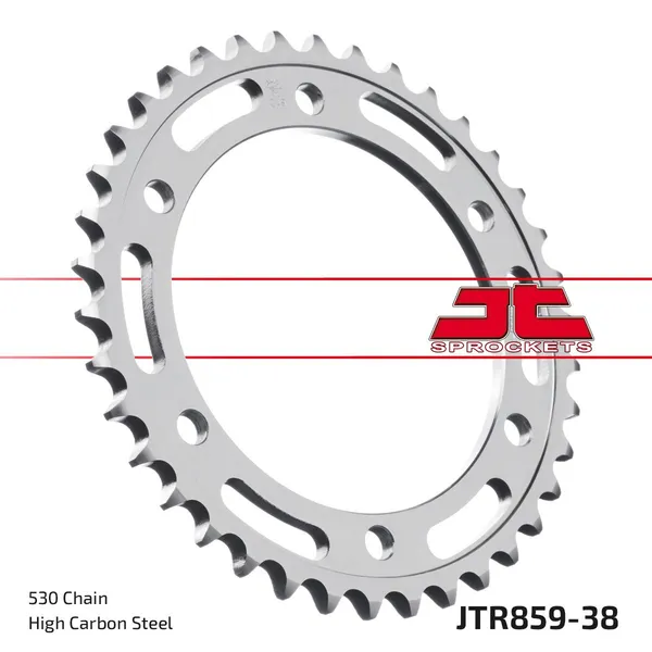 Couronne JT SPROCKETS trempée par induction finition zinc noir