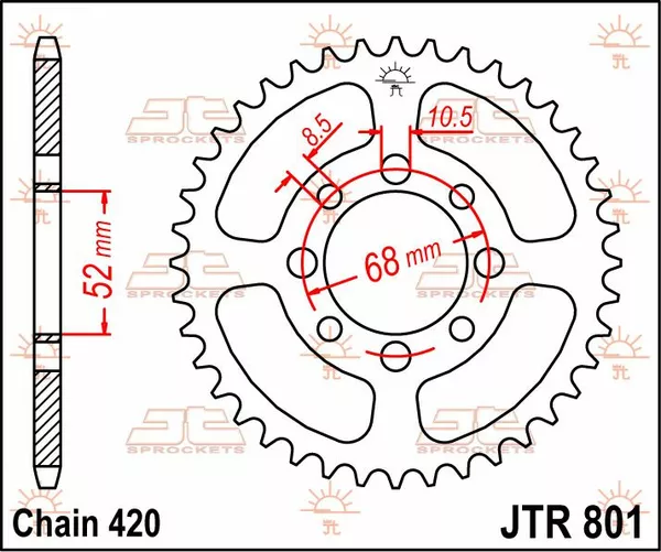 Couronne acier JT SPROCKETS - vue 2