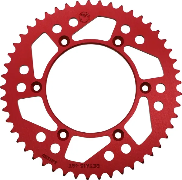 Pignon aluminium MOOSE OFFROAD HARD-PARTS MSE Beta 49T rouge