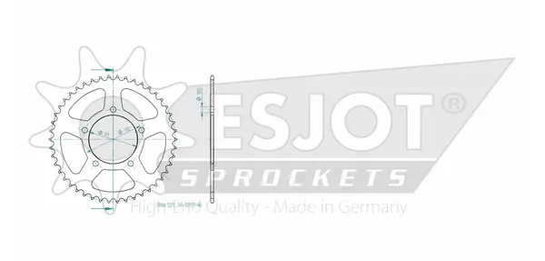 Couronne arrière standard 520 ESJOT - vue 2