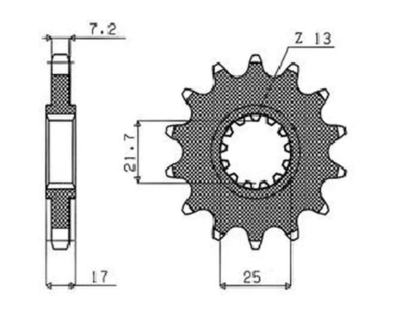 Pignons Powerdrive SUNSTAR SPROCKETS - vue 2