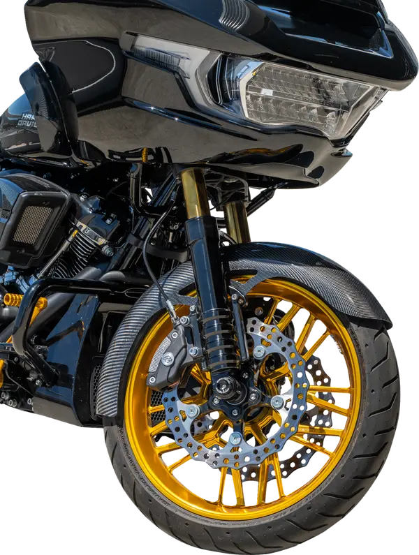 Garde-boue avant Wrapper fibre de carbone 19" Arlen Ness - vue 4