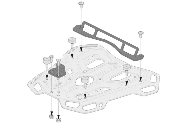 Kit d'adaptation pour porte-paquets Adventure-Rack SW-MOTECH - vue 2