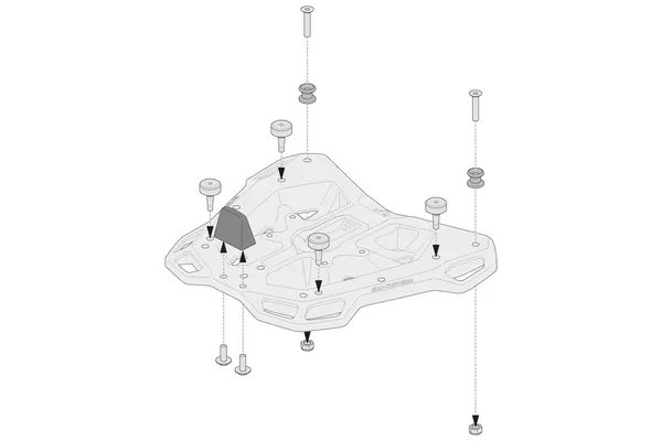 Kit d'adaptation pour porte-paquets Adventure-Rack SW-MOTECH - vue 3