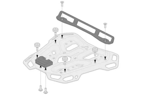 Kit d'adaptation pour porte-paquets SW-MOTECH Adventure-Rack - vue 2