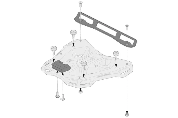 Kit d'adaptation pour porte-paquets SW-MOTECH Adventure-Rack - vue 3