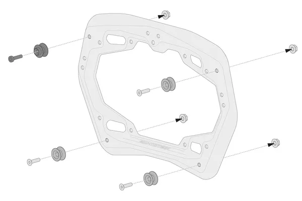 Adaptateur pour support latéral PRO SW-MOTECH - vue 3