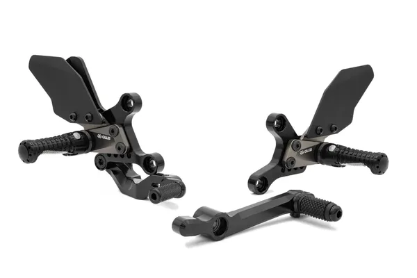 Adjustable rearset black yamah
