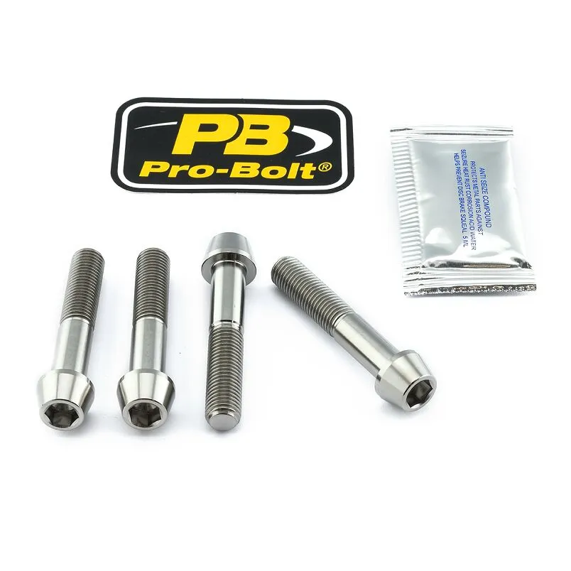 Kit de fixation d'étrier de frein en titane PRO BOLT