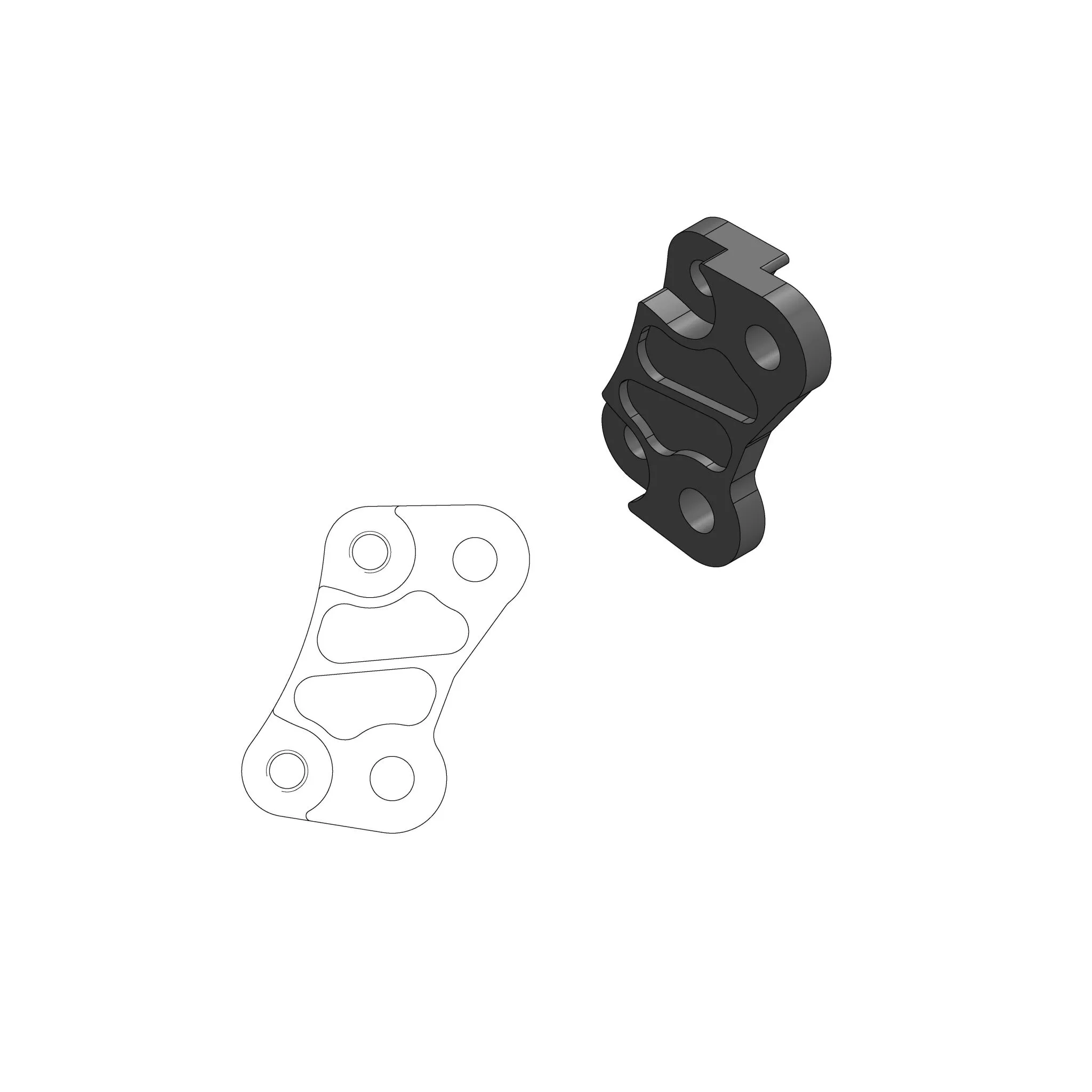 Disque de frein avant Moto-Master Support Offroad MM Oversize 260 KX85 - vue 2