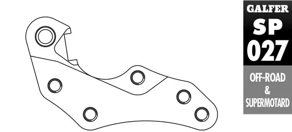 Adaptateur d'étrier de frein GALFER - vue 2
