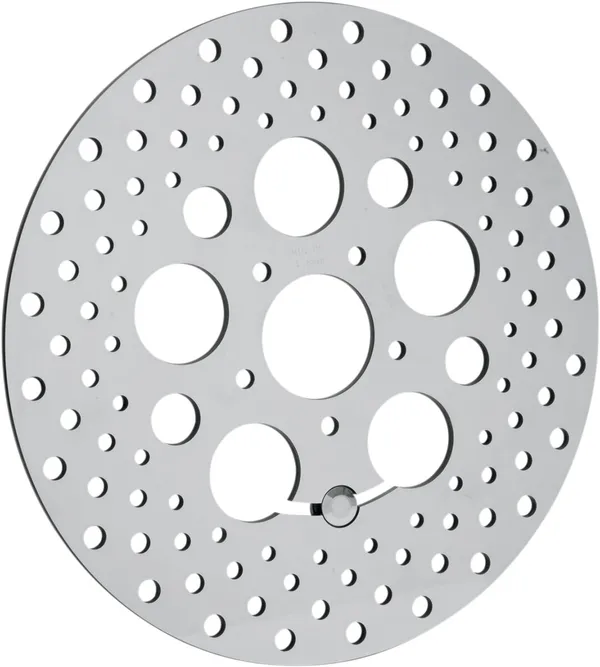 Disque de frein percé en acier inoxydable poli DRAG SPECIALTIES - vue 2