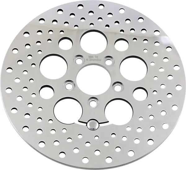 Disque de frein percé en acier inoxydable poli DRAG SPECIALTIES