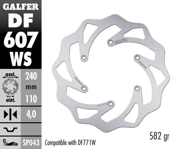 Disque de frein Wave® Galfer - vue 2