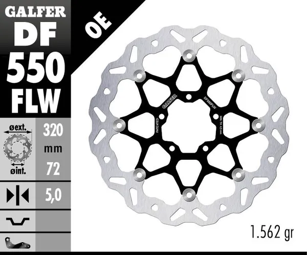 Disque de frein Wave Galfer - vue 2
