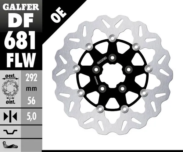 Disque de frein Wave Galfer - vue 2