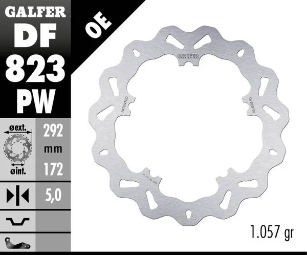 Disque de frein Wave Galfer - vue 2