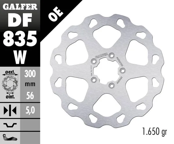 Disque de frein Wave® Galfer - vue 2