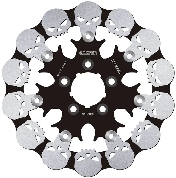 Disque de frein GALFER design crânes flottant
