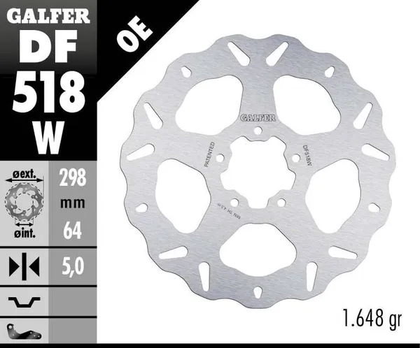 Disque de frein Wave Galfer - vue 2