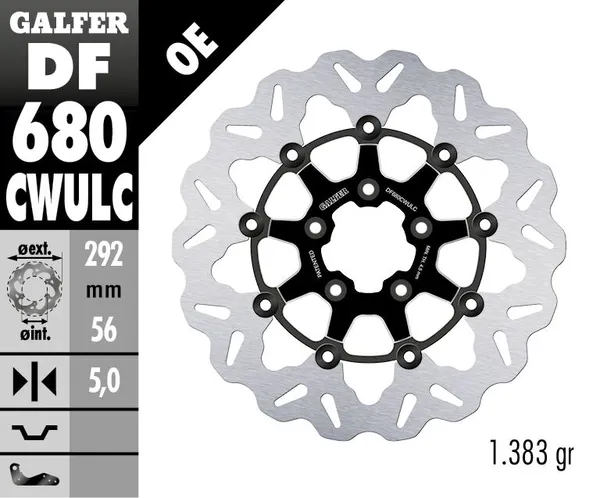 Disques de frein Wave Galfer - vue 2