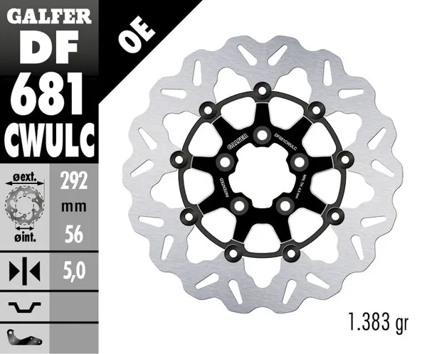 Disques de frein Wave Galfer - vue 2